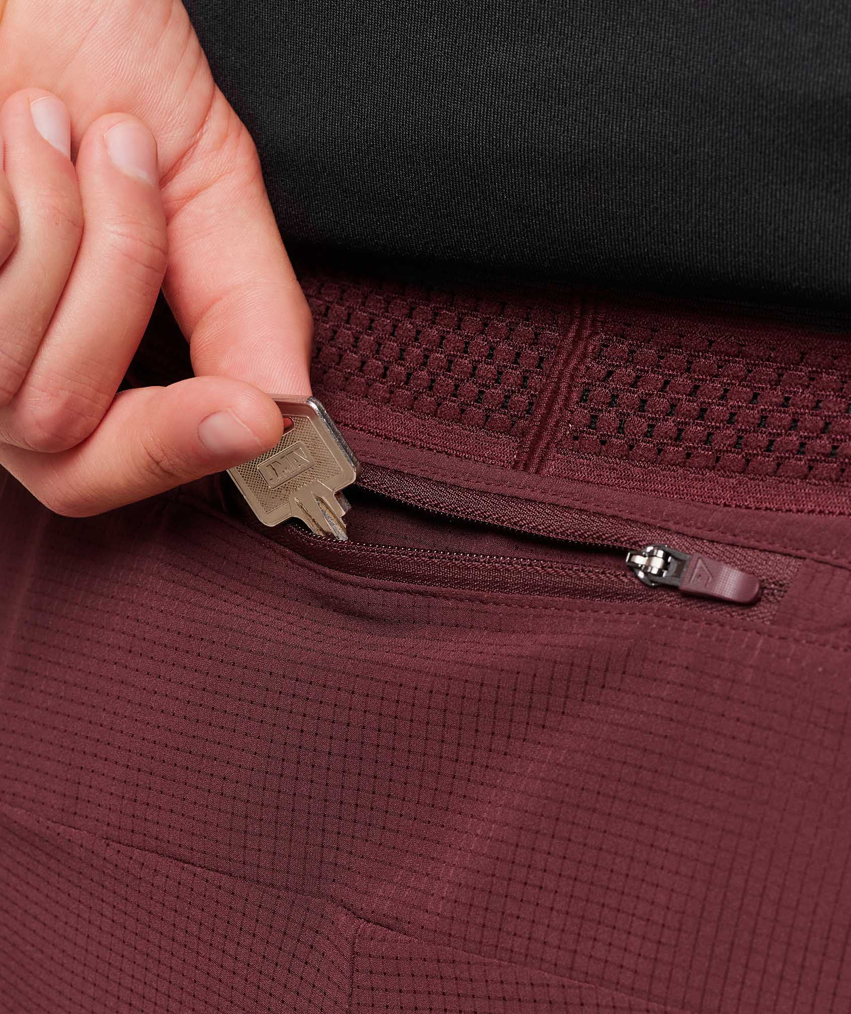 Gymshark Running 4" 2In1 Shorts Rich Maroon