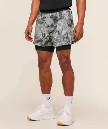 Gymshark Running 4" 2In1 Shorts Dark Grey