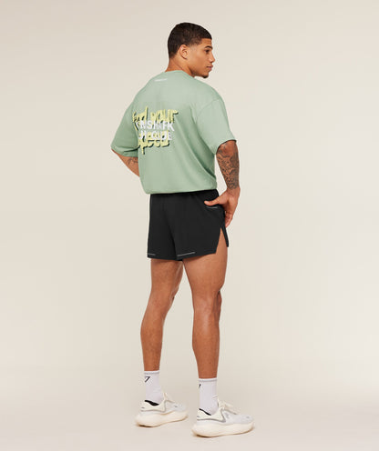 Gymshark Running Graphic T-Shirt Gs Haze Green