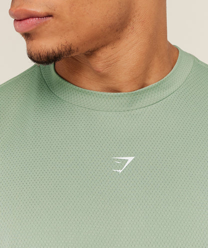 Gymshark Running Graphic T-Shirt Gs Haze Green