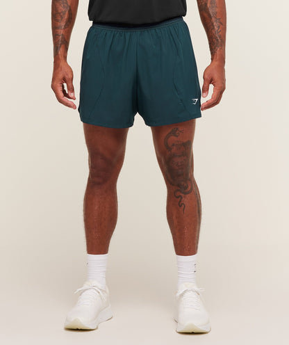 Gymshark Running 5" Shorts Deep Petrol Blue