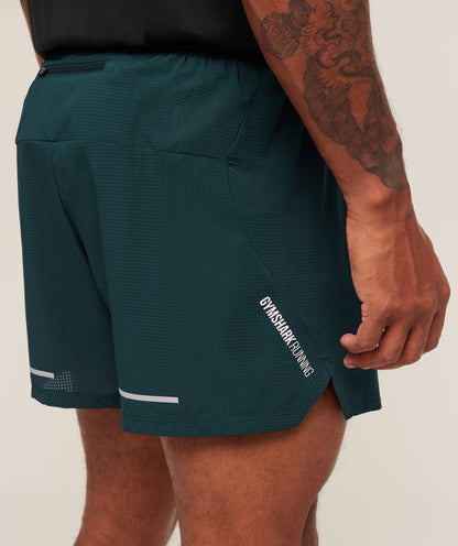 Gymshark Running 5" Shorts Deep Petrol Blue