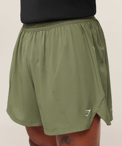 Gymshark Running 5" Shorts Gs Grounded Green