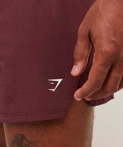 Gymshark Running 5" Shorts Rich Maroon