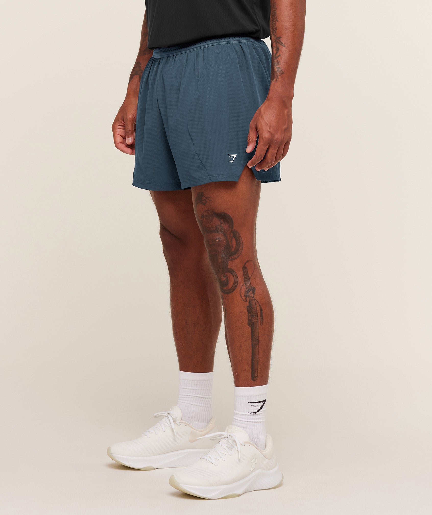 Gymshark Running 5" Shorts Gs Stealth Blue