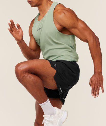 Gymshark Running Tank Gs Haze Green