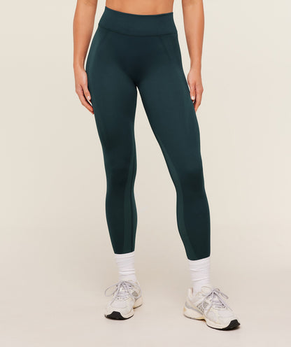 Women's Gymshark Weekend Seamless Leggings Deep Petrol Blue