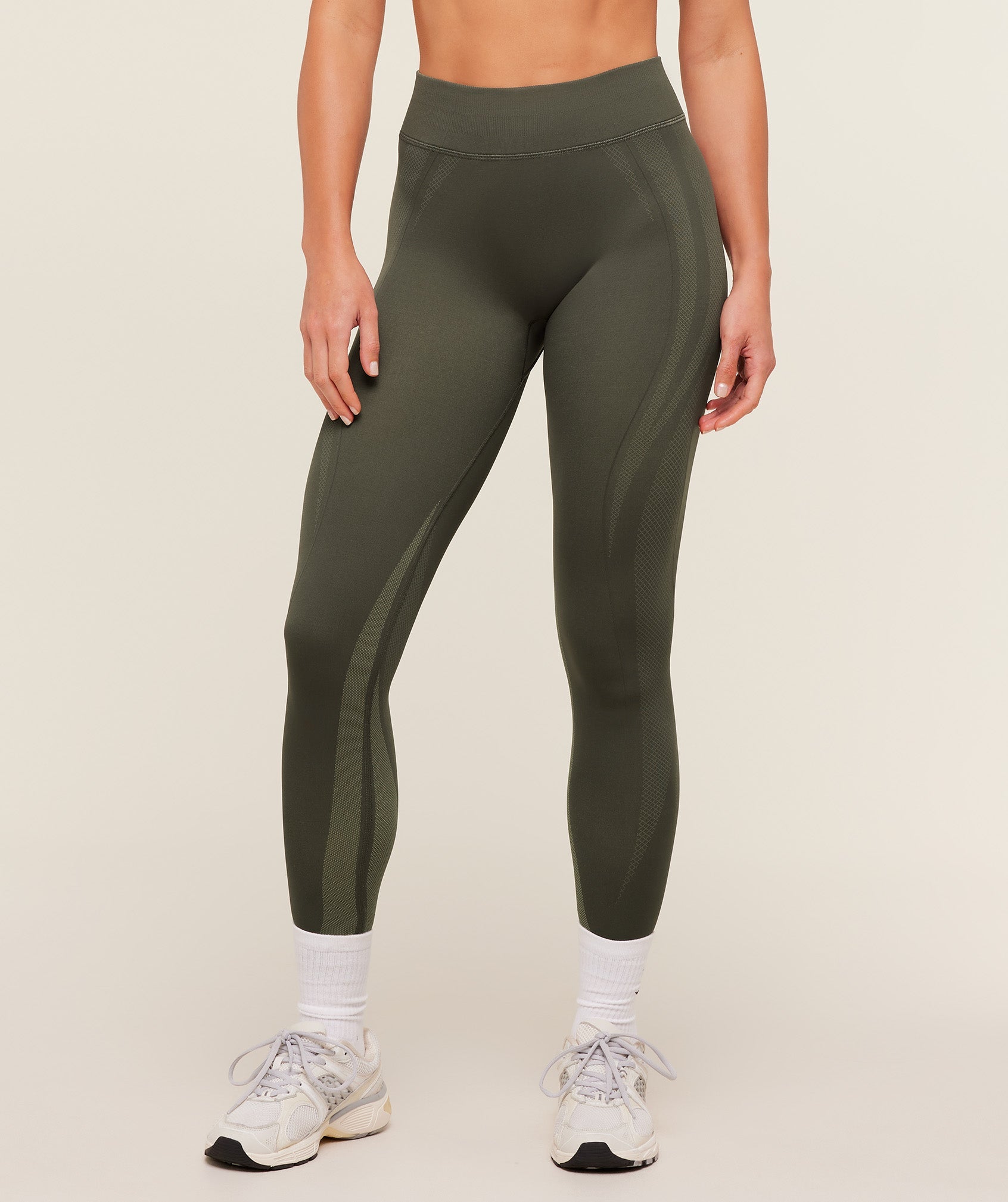 Women's Gymshark Weekend Seamless Leggings Strength Green