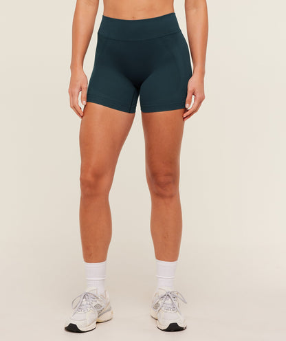Women's Gymshark Weekend Seamless Shorts Deep Petrol Blue