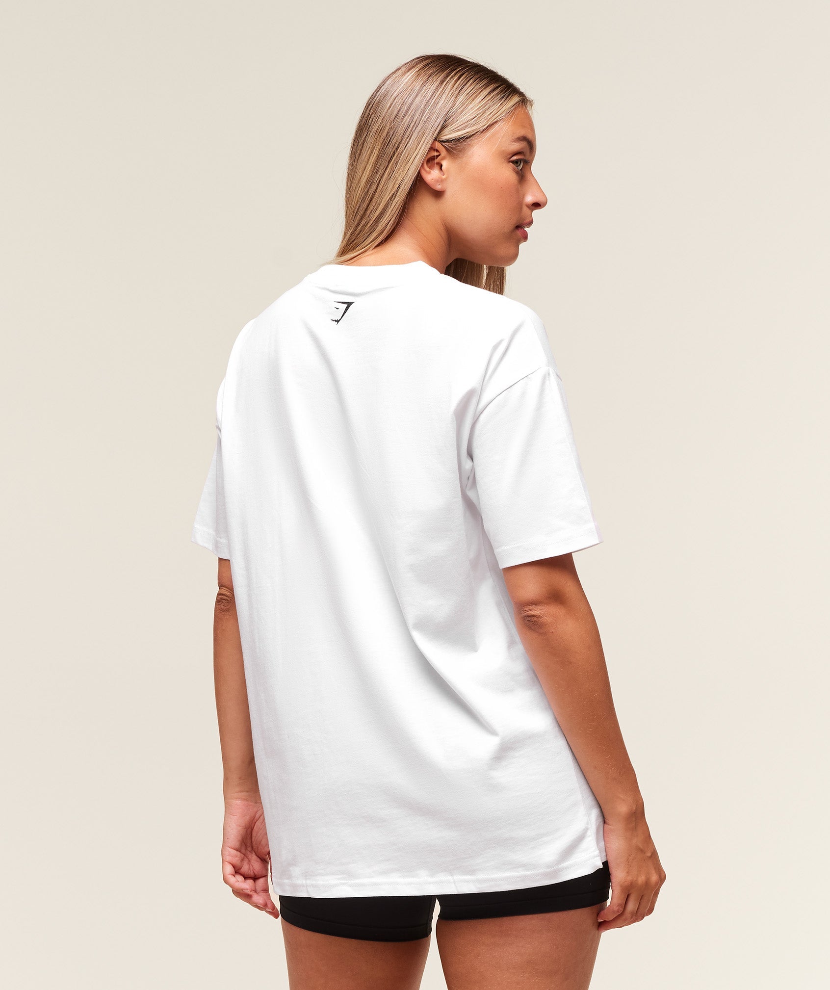 Women's Gymshark Block Oversized T-Shirt White