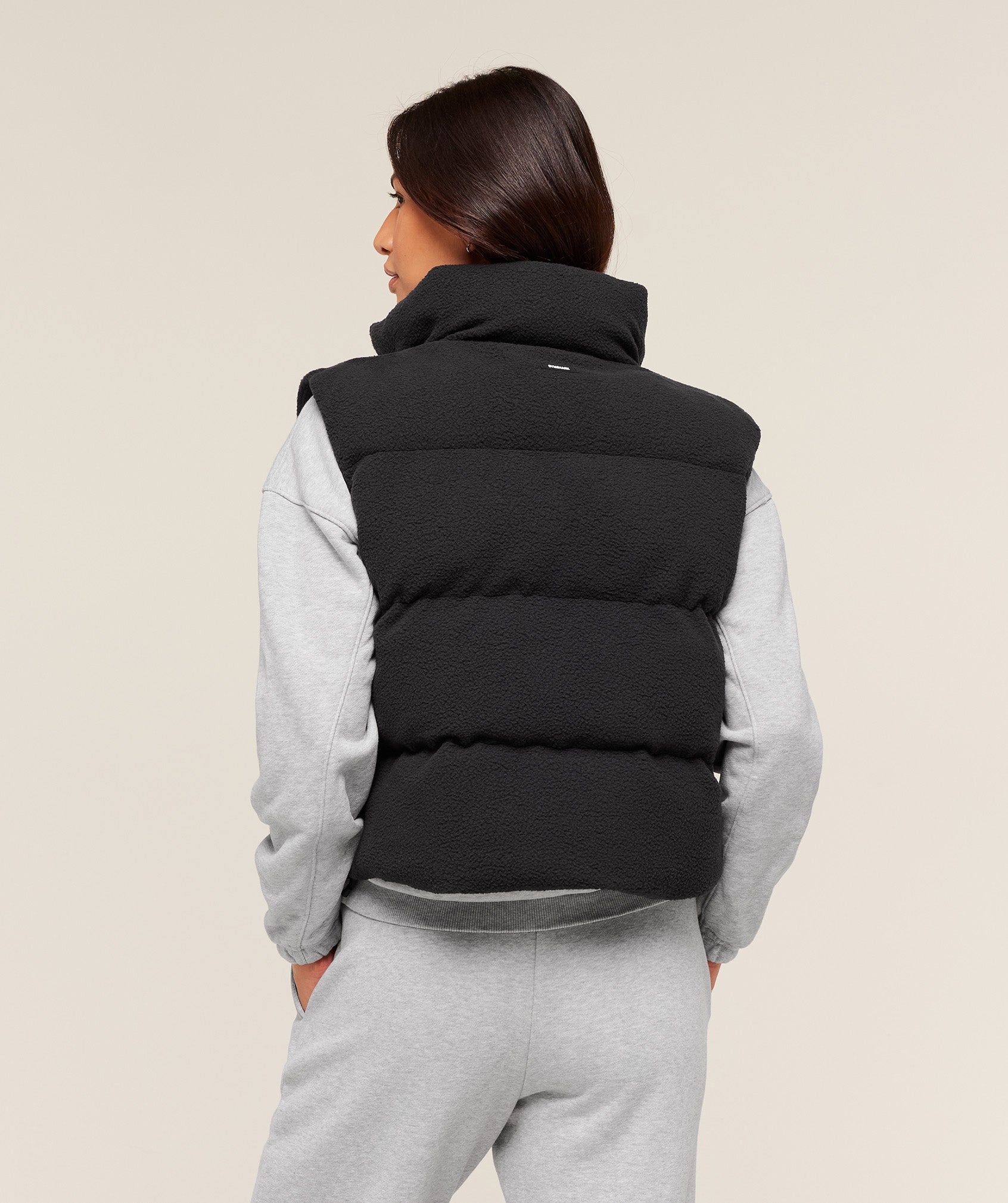 Women's Gymshark Borg Puffer Vest Black