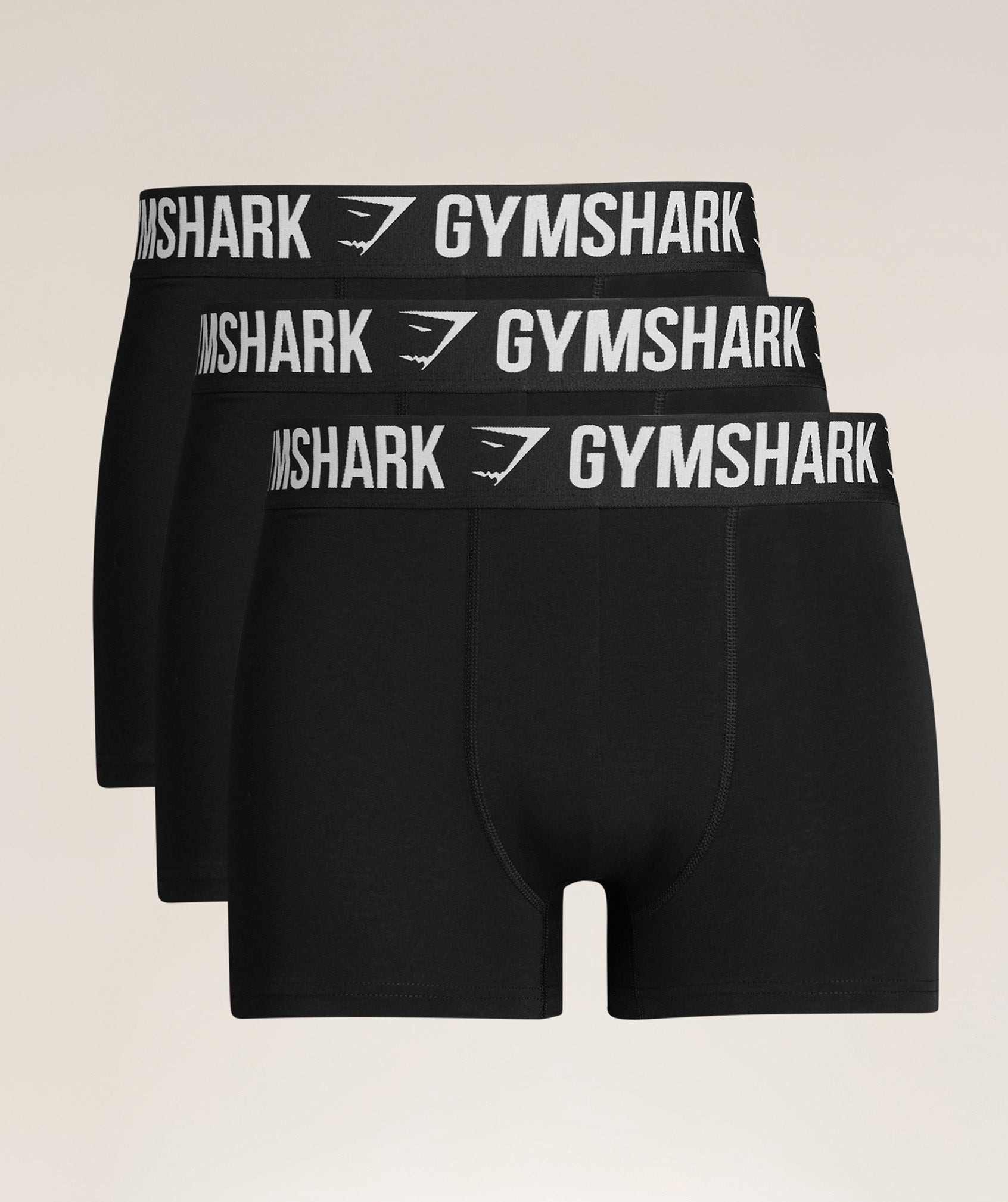 Gymshark Boxer Brief 3Pk Black