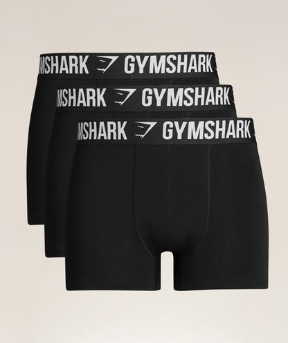 Gymshark Boxer Brief 3Pk Black