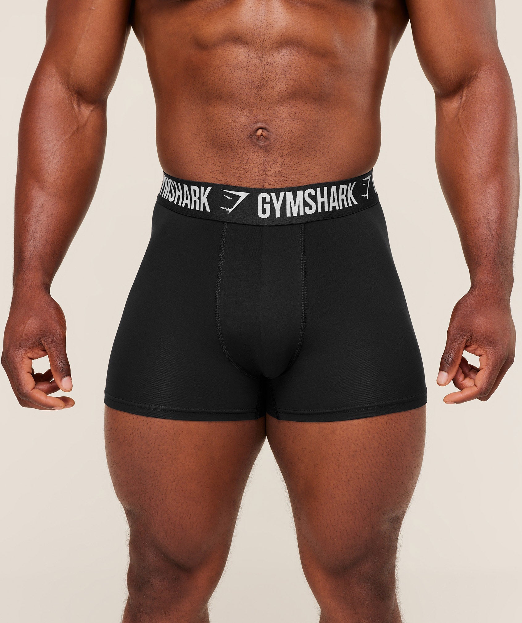 Gymshark Boxer Brief 3Pk Black