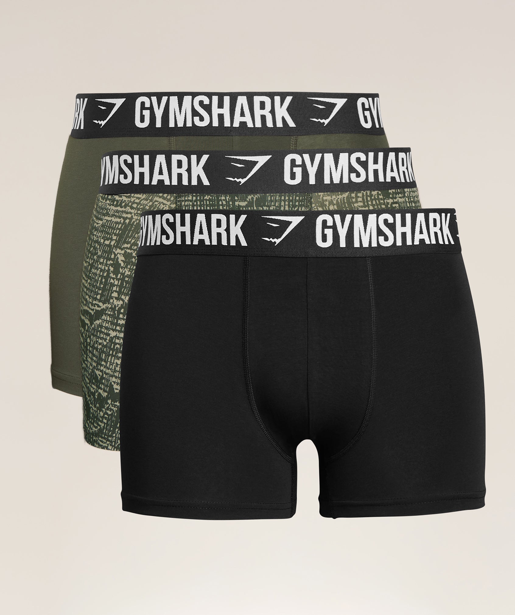 Gymshark Boxer Brief 3Pk Black