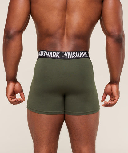 Gymshark Boxer Brief 3Pk Black