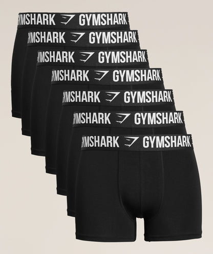Gymshark Boxer Brief 7Pk Black