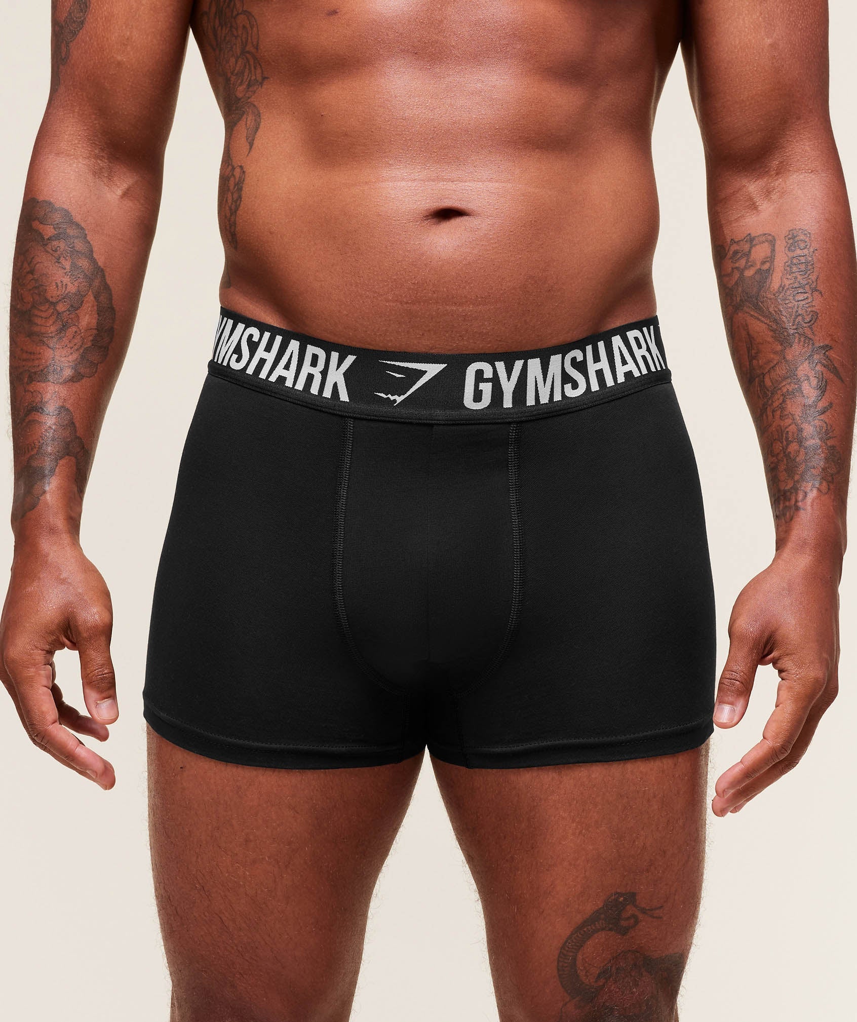 Gymshark Boxer Brief 7Pk Black