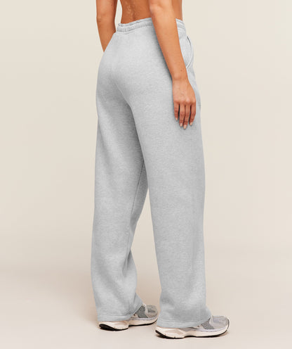 Women's Gymshark Cosy Luxe Straight Leg Regular Joggers Soft Grey Marl