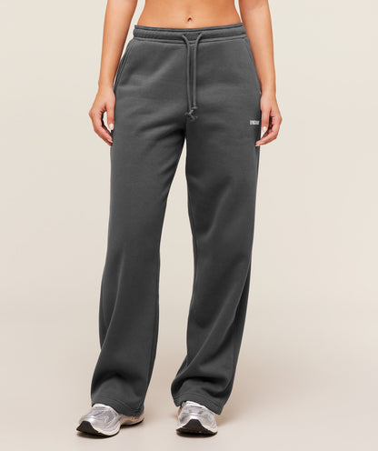 Women's Gymshark Cosy Luxe Straight Leg Regular Joggers Onyx Grey
