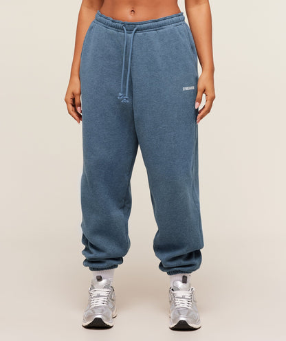 Women's Gymshark Cosy Luxe Cuffed Joggers Compound Blue Marl