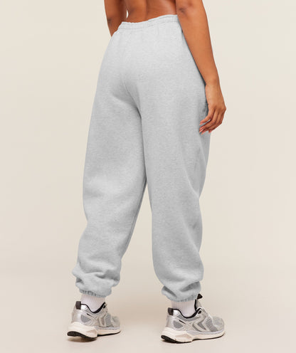 Women's Gymshark Cosy Luxe Cuffed Joggers Soft Grey Marl