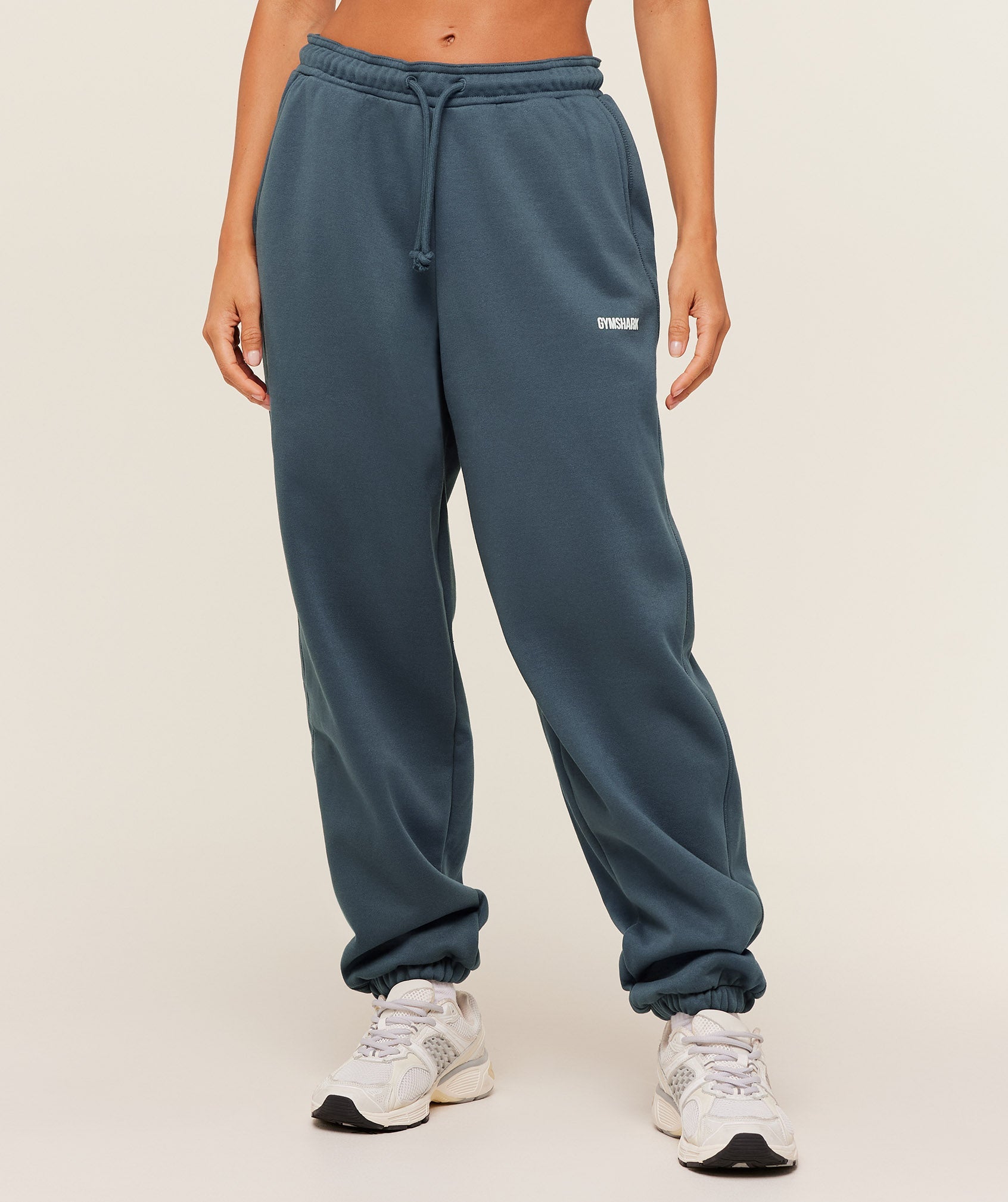 Women's Gymshark Cosy Luxe Cuffed Joggers Gs Stealth Blue