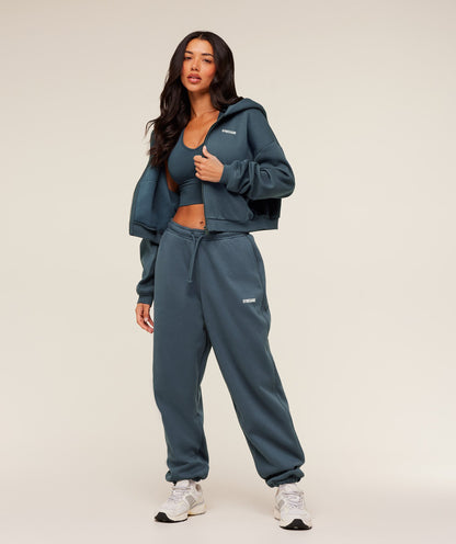 Women's Gymshark Cosy Luxe Cuffed Joggers Gs Stealth Blue