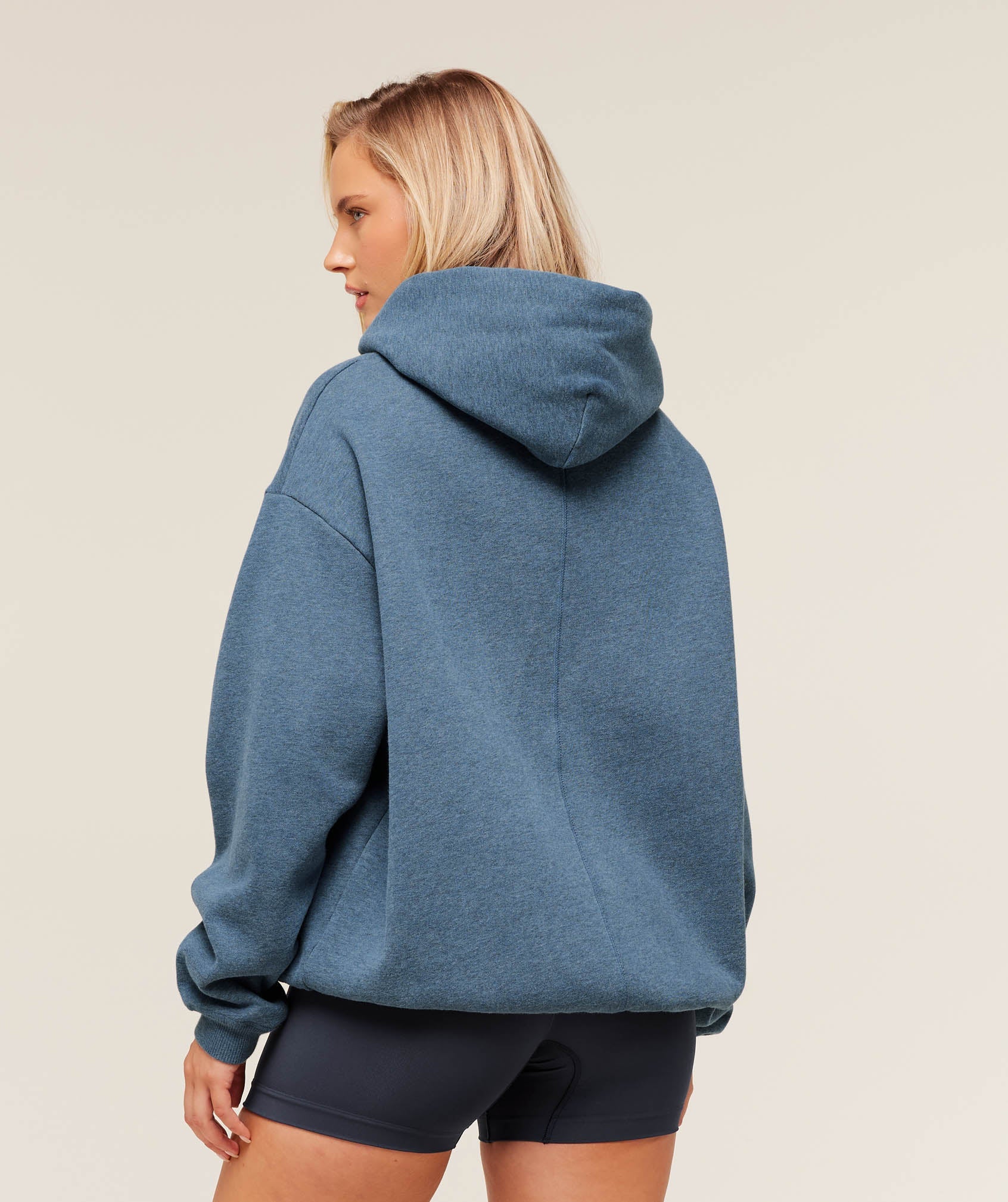 Women's Gymshark Cosy Luxe Hoodie Compound Blue Marl