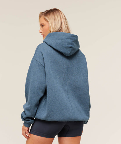 Women's Gymshark Cosy Luxe Hoodie Compound Blue Marl