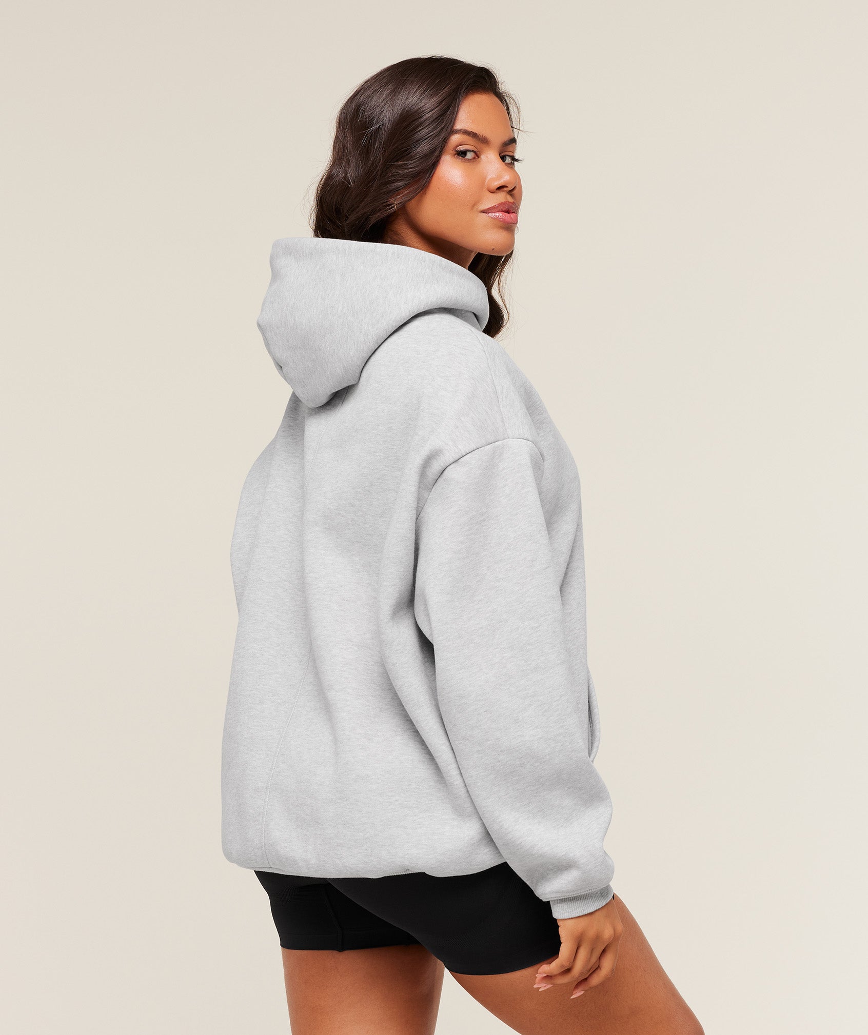 Women's Gymshark Cosy Luxe Hoodie Soft Grey Marl
