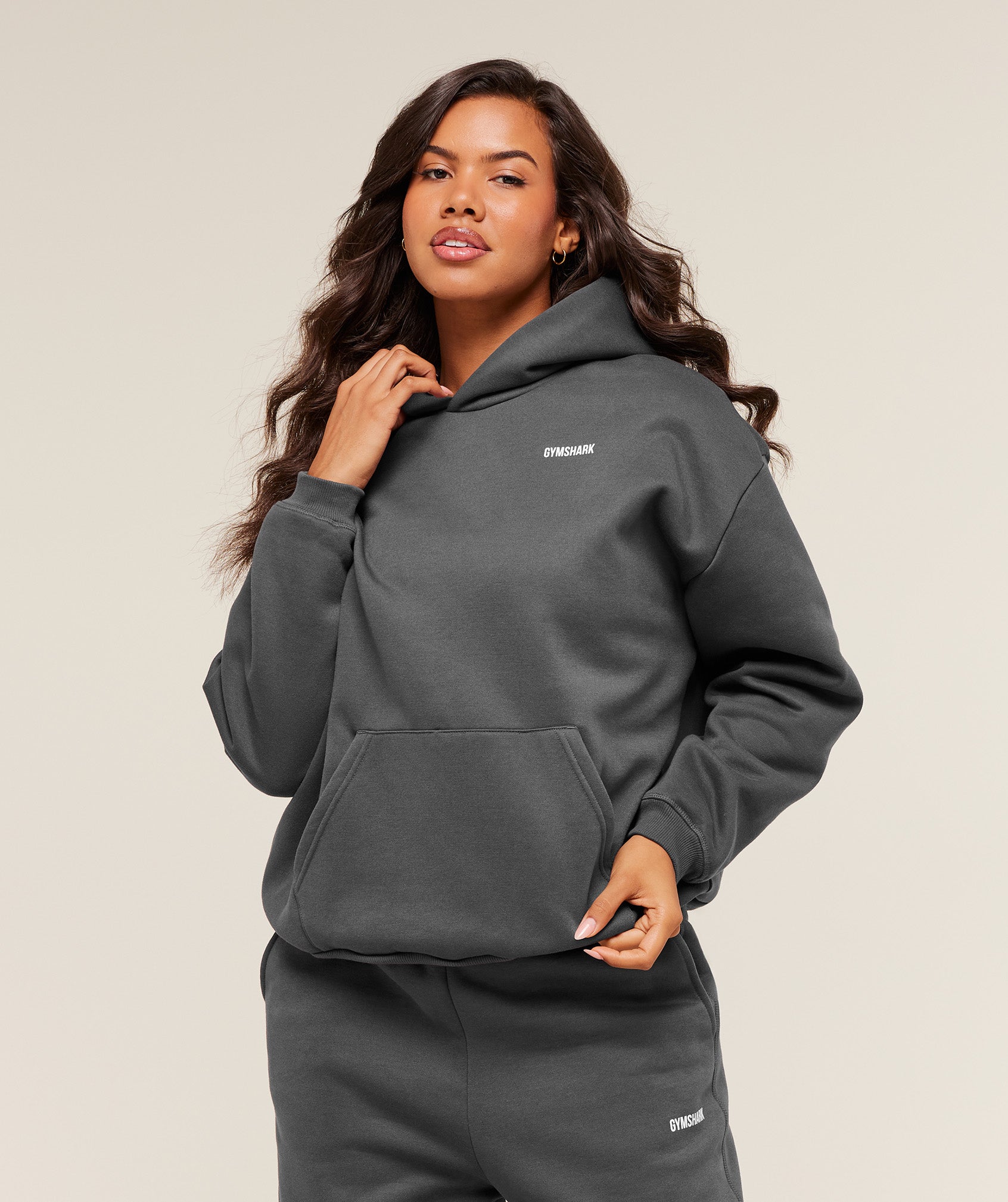 Women's Gymshark Cosy Luxe Hoodie Grey