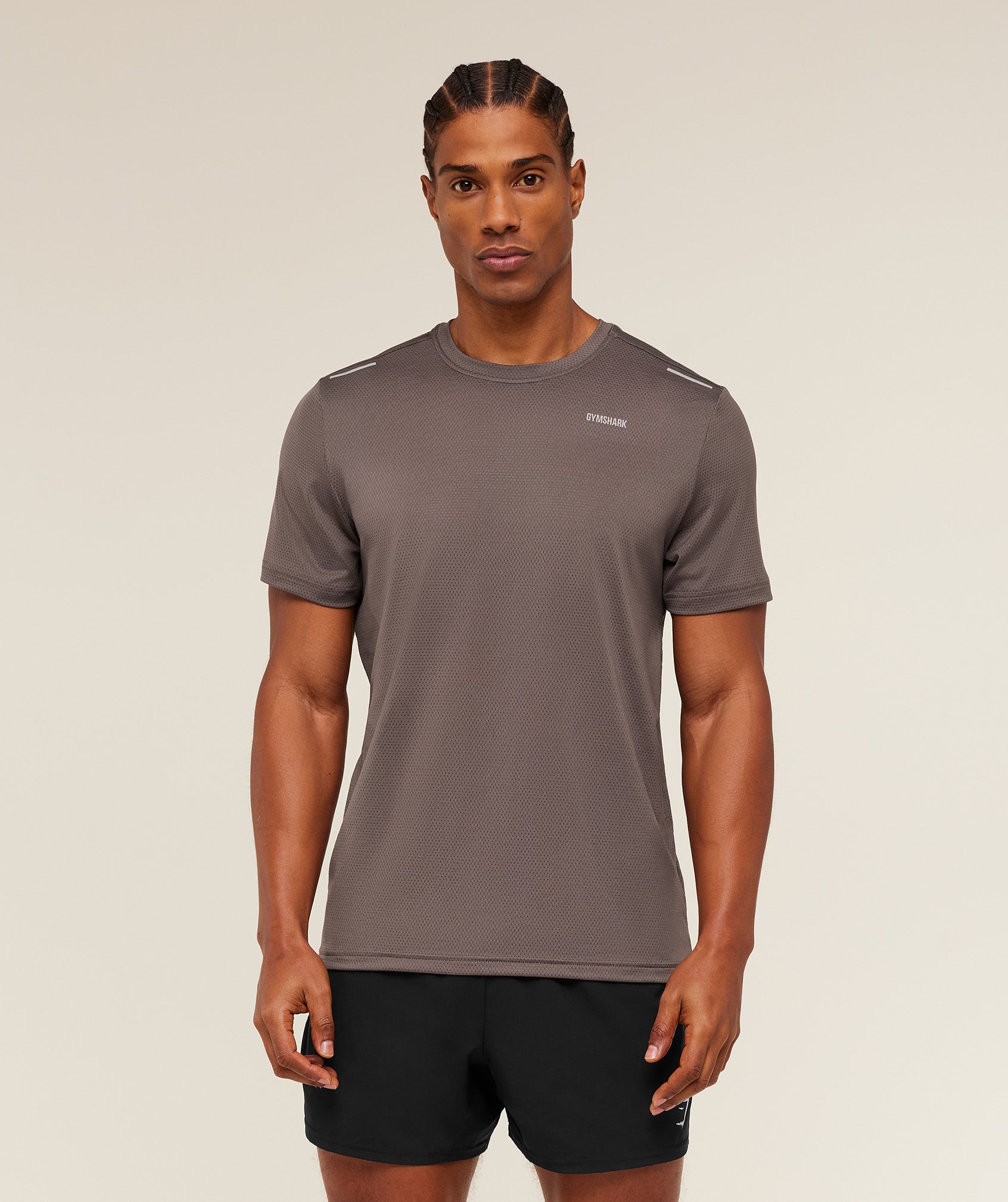 Gymshark Built For More T-Shirt Cool Brown
