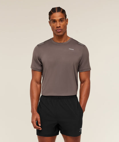 Gymshark Built For More T-Shirt Cool Brown