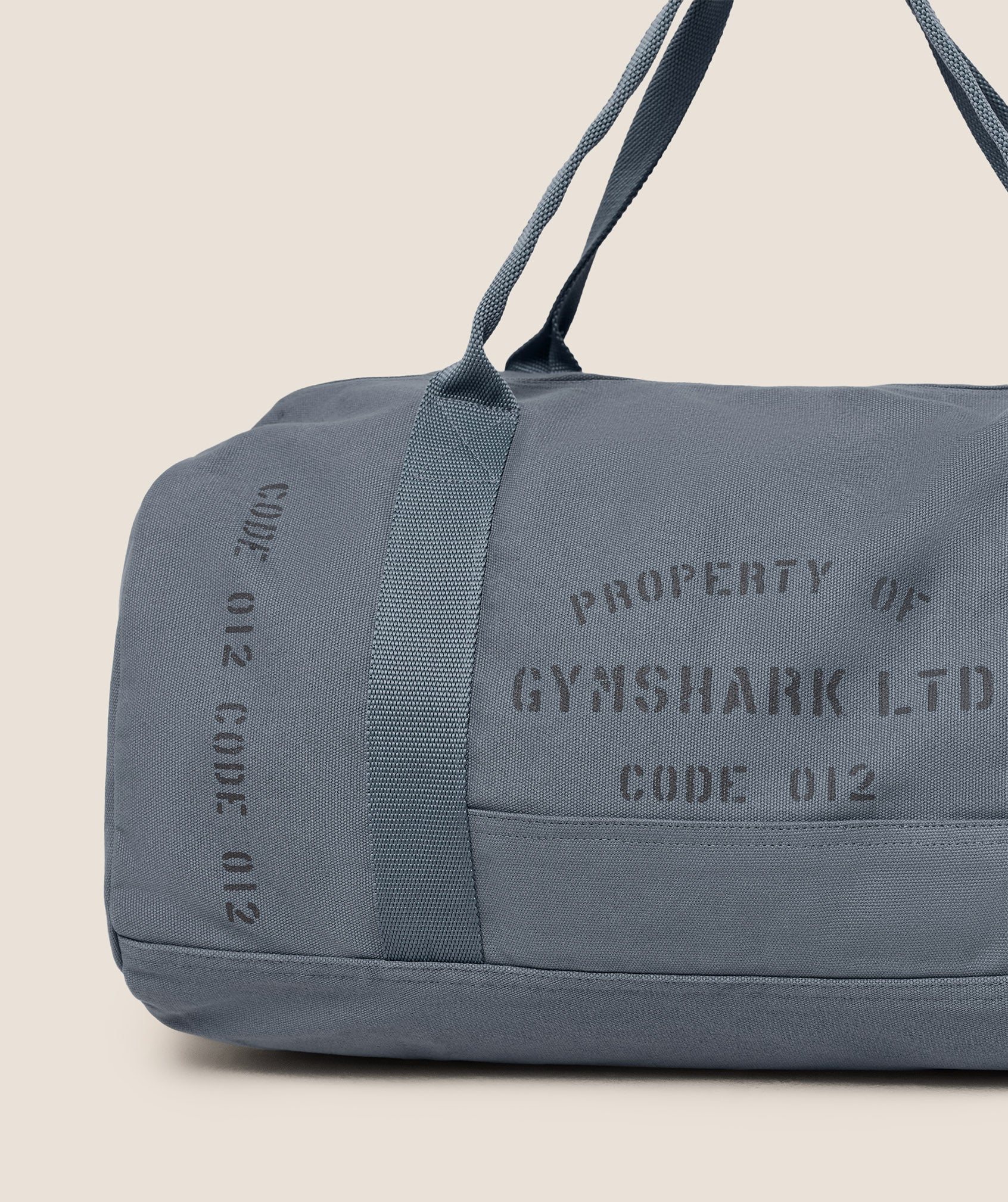 Gymshark Graphic Duffle Bag Iron Blue