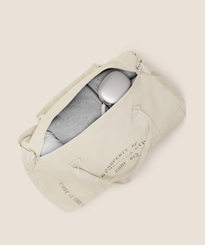 Gymshark Graphic Duffle Bag Pebble Grey