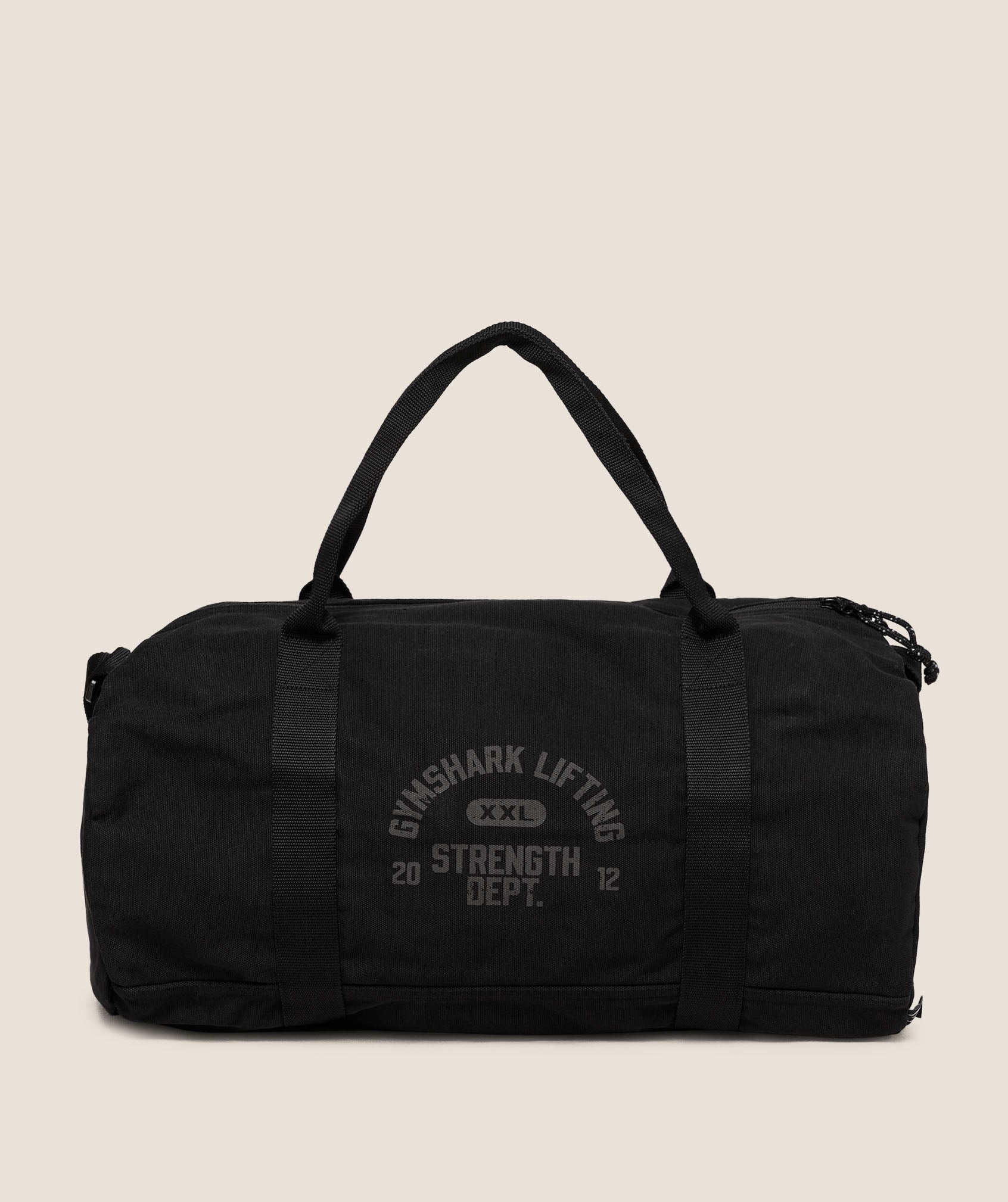 Gymshark Strength Dept Canvas Duffle Bag Black