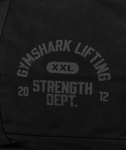 Gymshark Strength Dept Canvas Duffle Bag Black