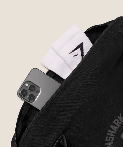 Gymshark Strength Dept Canvas Duffle Bag Black