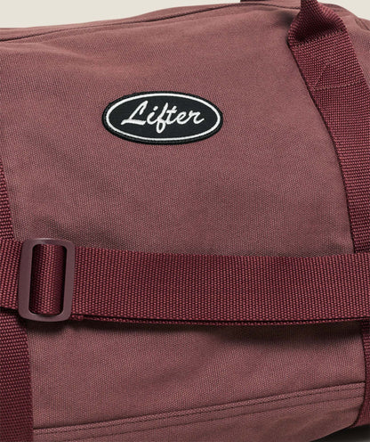 Gymshark Strength Dept Canvas Duffle Bag Burgundy Brown