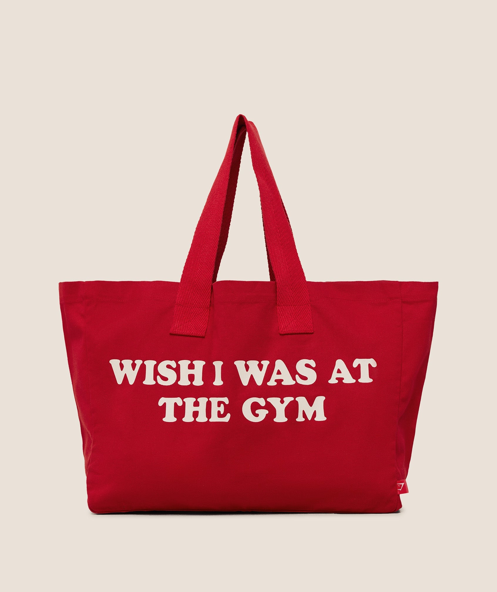 Women's Gymshark Slogan Tote Carmine Red