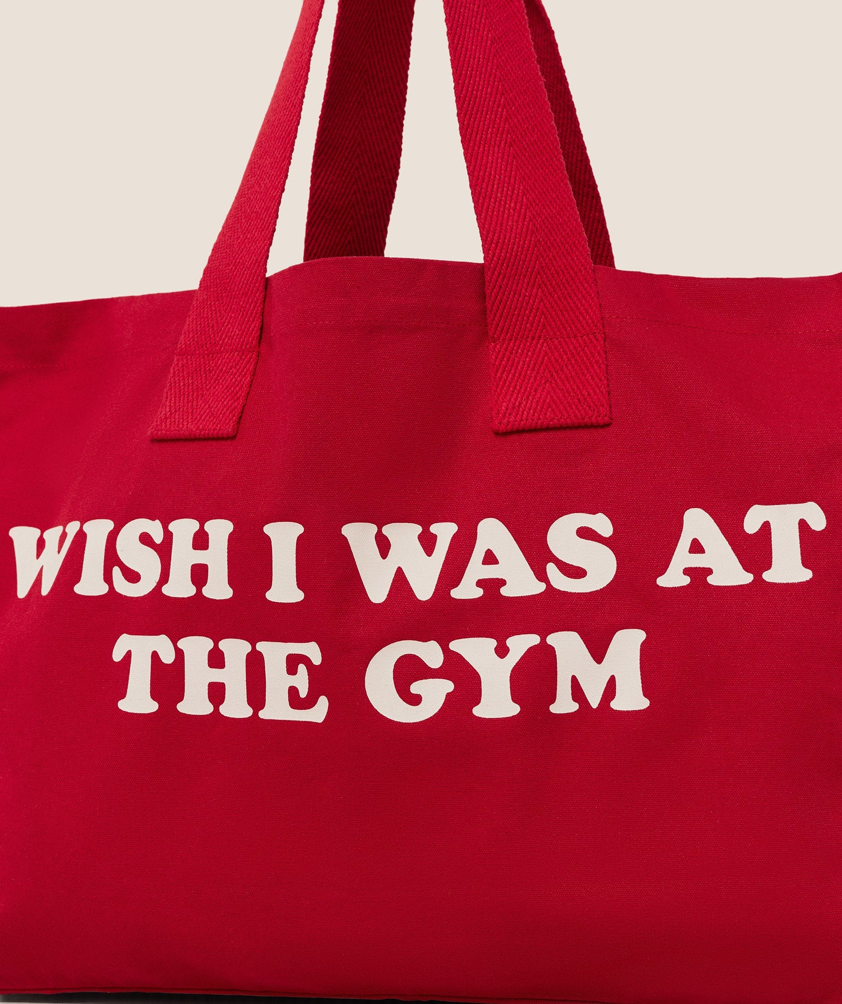 Women's Gymshark Slogan Tote Carmine Red