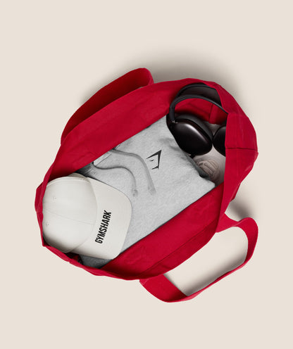 Women's Gymshark Slogan Tote Carmine Red