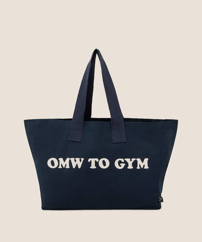 Women's Gymshark Slogan Tote Gs Navy