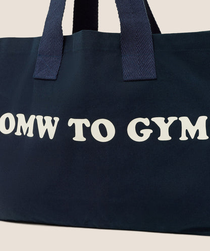 Women's Gymshark Slogan Tote Gs Navy