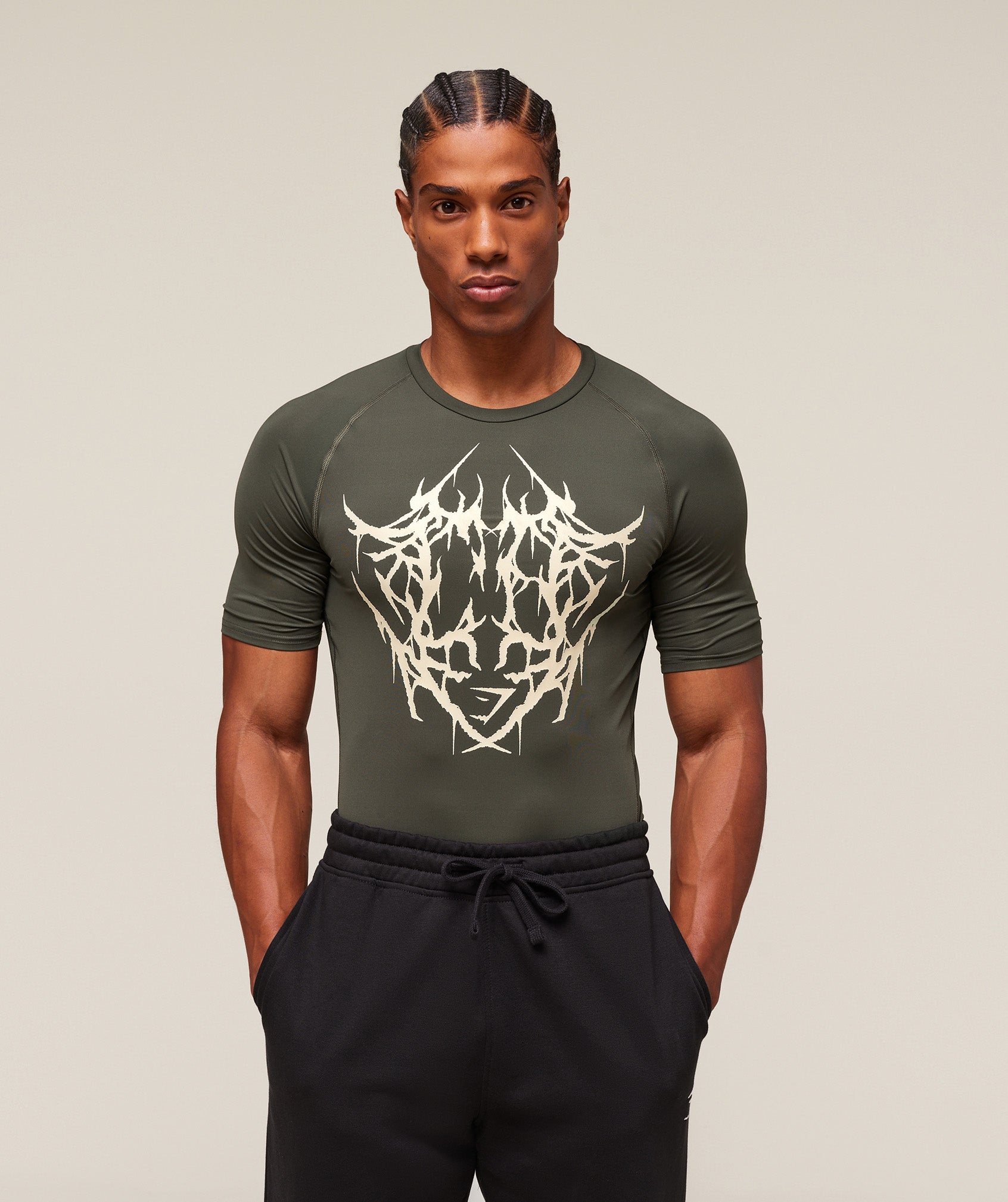 Gymshark Carlos Belcast X Element Baselayer Strength Green