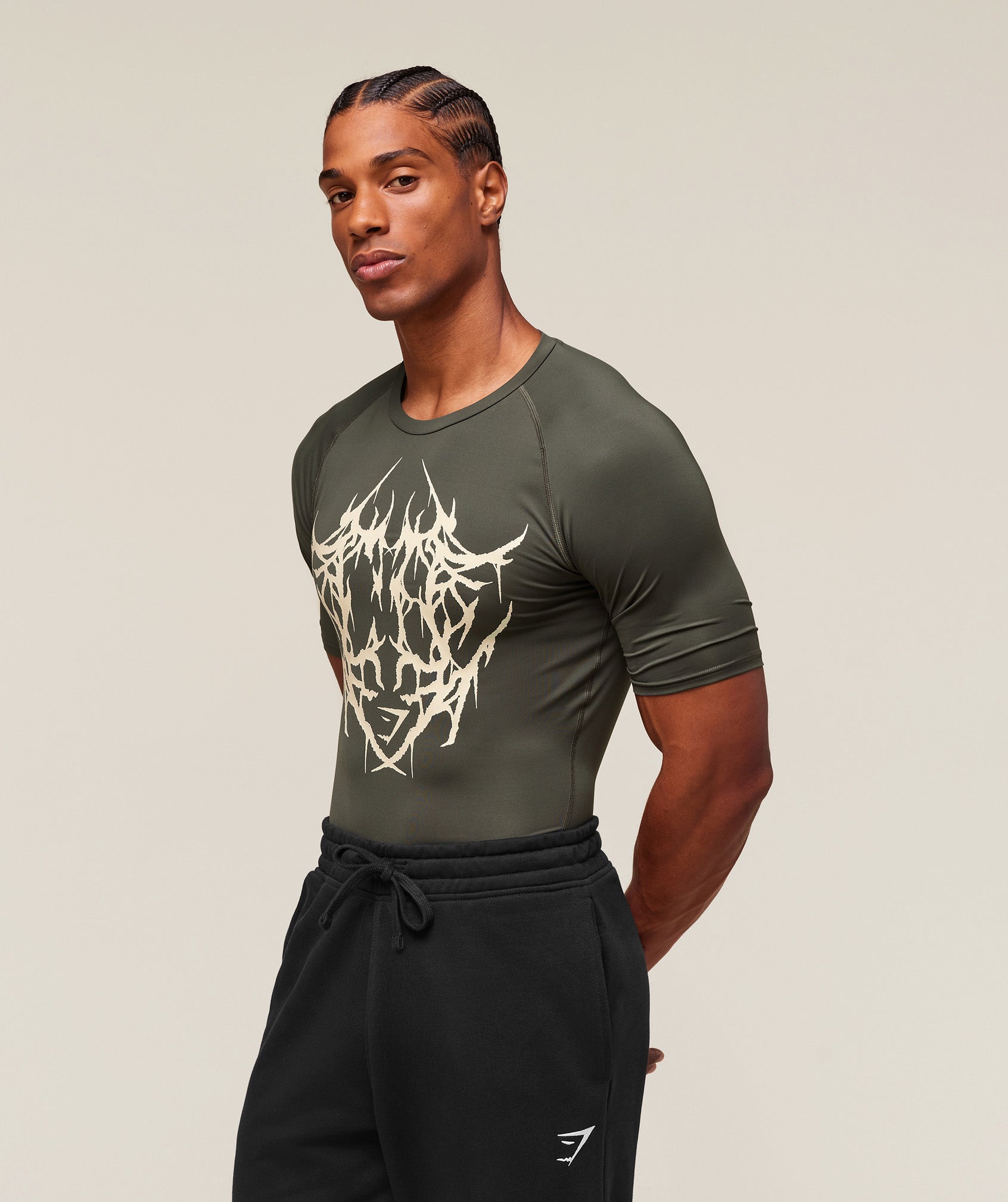 Gymshark Carlos Belcast X Element Baselayer Strength Green