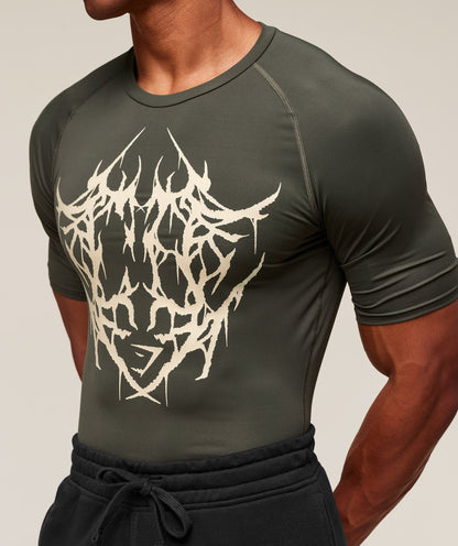 Gymshark Carlos Belcast X Element Baselayer Strength Green