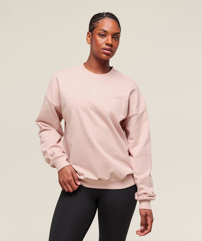 Women's Gymshark Cherry Graphic Oversized Sweatshirt Lift Pink