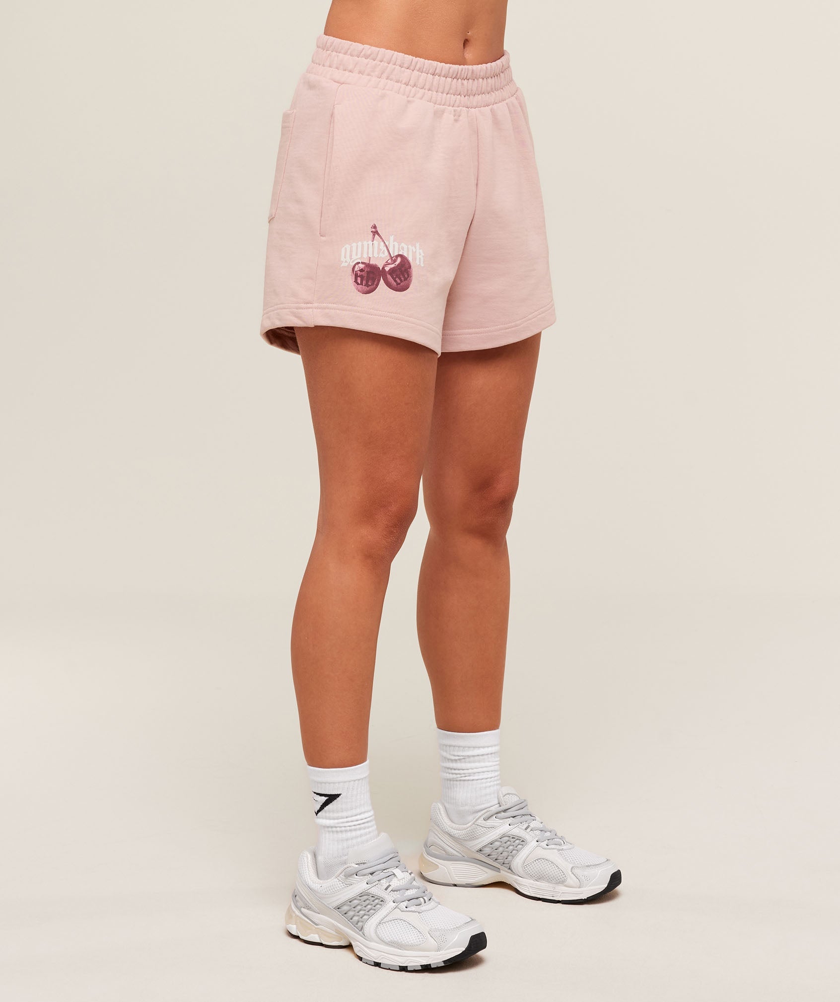 Women's Gymshark Cherry Graphic Short Lift Pink